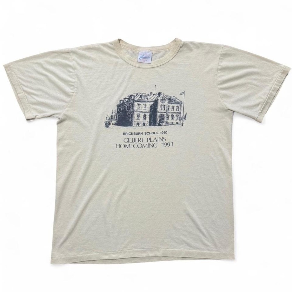 Vintage 1991 Brickburn School Gilbert Plains Homecoming Single Stitch T-Shirt